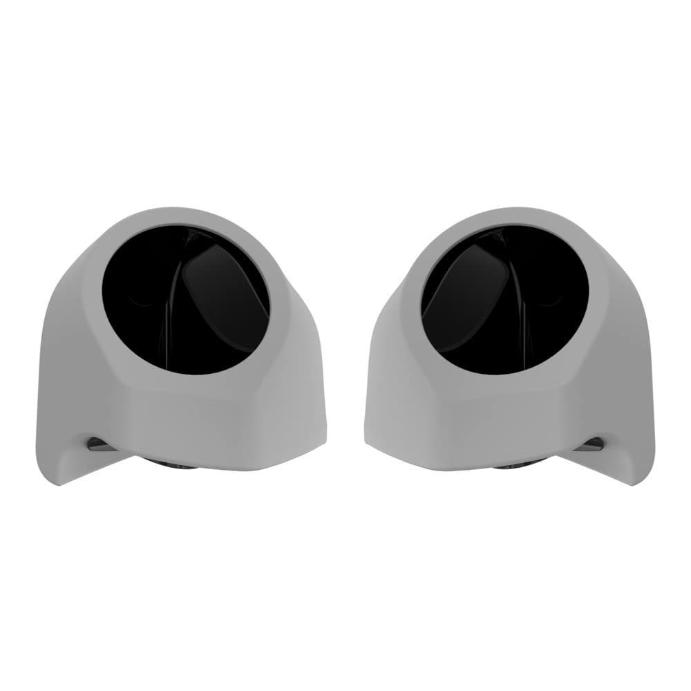 Advanblack Smoky Quartz Tour Trunk Pack Speaker Pods 6.5" Rear Audio Housing Color Matched Fit Harley King Tour Trunk Pack
