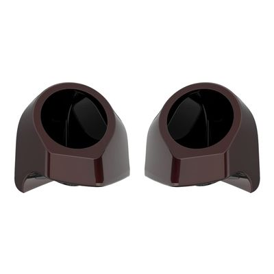 Advanblack Midnight Crimson Tour Trunk Pack Speaker Pods 6.5" Rear Audio Housing Color Matched Fit Harley King Tour Trunk Pack