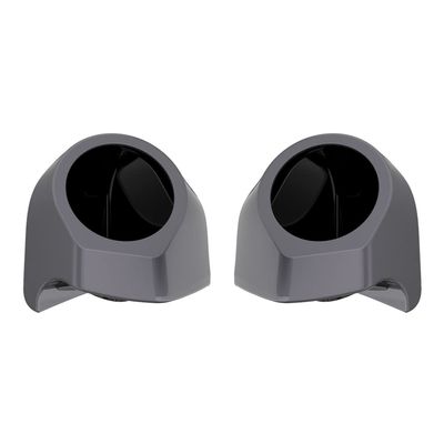 Advanblack Smoke Gray Tour Trunk Pack Speaker Pods 6.5" Rear Audio Housing Color Matched Fit Harley King Tour Trunk Pack