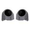 Advanblack Smoke Gray Tour Trunk Pack Speaker Pods 6.5" Rear Audio Housing Color Matched Fit Harley King Tour Trunk Pack view 1