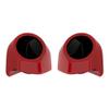 Advanblack Redline Red Tour Trunk Pack Speaker Pods 6.5" Rear Audio Housing Color Matched Fit Harley King Tour Trunk Pack view 1