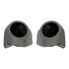 Advanblack Deadwood Green Denim Tour Trunk Pack Speaker Pods 6.5" Rear Audio Housing Color Matched Fit Harley King Tour Trunk Pack view 1