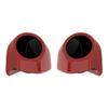 Advanblack Red Hot Sunglo Tour Trunk Pack Speaker Pods 6.5" Rear Audio Housing Color Matched Fit Harley King Tour Trunk Pack view 1