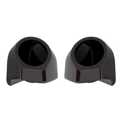 Advanblack Blackened Cayenne Tour Trunk Pack Speaker Pods 6.5" Rear Audio Housing Color Matched Fit Harley King Tour Trunk Pack