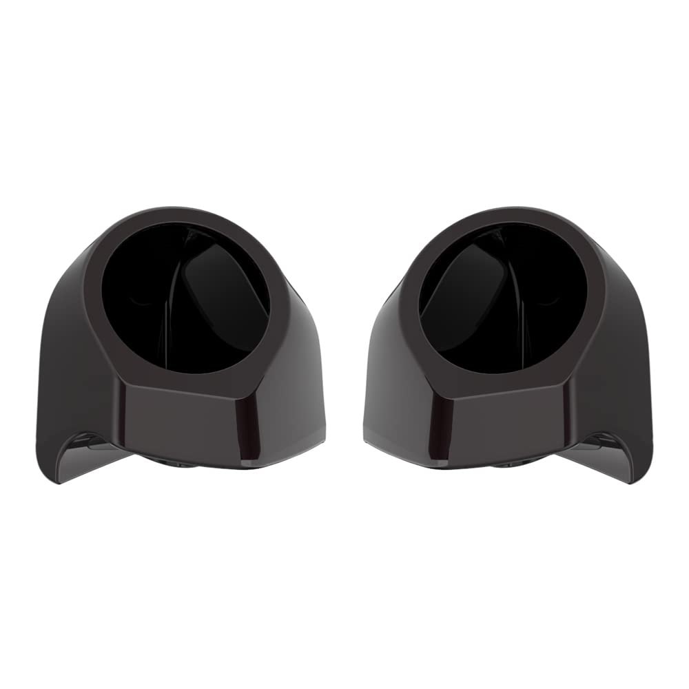 Advanblack Blackened Cayenne Tour Trunk Pack Speaker Pods 6.5" Rear Audio Housing Color Matched Fit Harley King Tour Trunk Pack