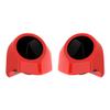 Advanblack Performance Orange Tour Trunk Pack Speaker Pods 6.5" Rear Audio Housing Color Matched Fit Harley King Tour Trunk Pack view 1