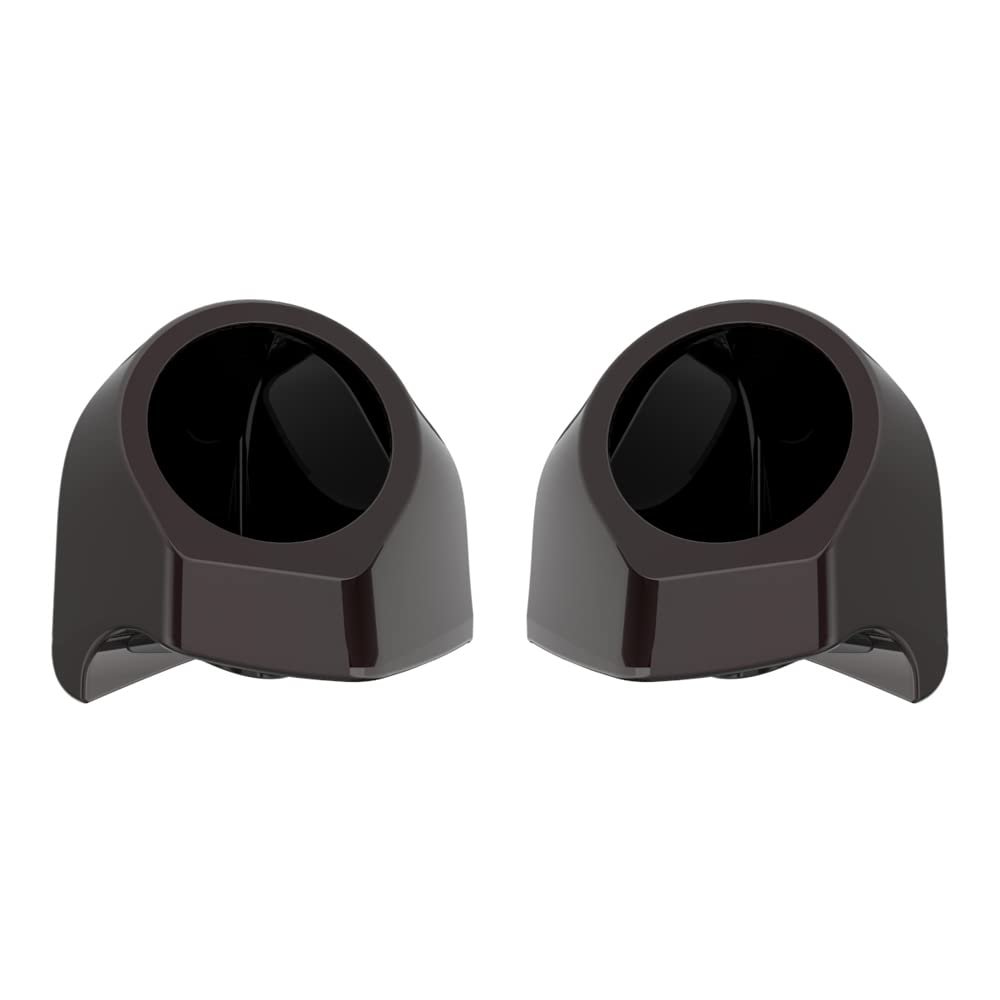 Advanblack Black Forest Tour Trunk Pack Speaker Pods 6.5" Rear Audio Housing Color Matched Fit Harley King Tour Trunk Pack