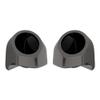 Advanblack Silver Flux Tour Trunk Pack Speaker Pods 6.5" Rear Audio Housing Color Matched Fit Harley King Tour Trunk Pack view 1