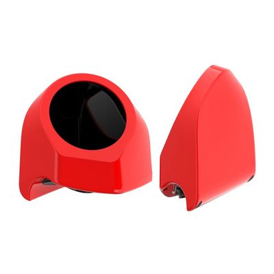 Advanblack Scarlet Red Tour Trunk Pack Speaker Pods 6.5" Rear Audio Housing Color Matched Fit Harley King Tour Trunk Pack