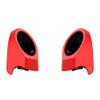 Advanblack Scarlet Red Tour Trunk Pack Speaker Pods 6.5" Rear Audio Housing Color Matched Fit Harley King Tour Trunk Pack view 4