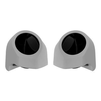 Advanblack Black Stardust Fade Tour Trunk Pack Speaker Pods 6.5" Rear Audio Housing Color Matched Fit Harley King Tour Trunk Pack