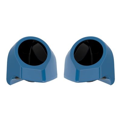 Advanblack Billiard Teal Tour Trunk Pack Speaker Pods 6.5" Rear Audio Housing Color Matched Fit Harley King Tour Trunk Pack