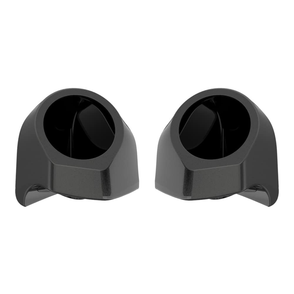 Advanblack Black Pearl Tour Trunk Pack Speaker Pods 6.5" Rear Audio Housing Color Matched Fit Harley King Tour Trunk Pack