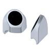 Advanblack Brilliant Silver Tour Trunk Pack Speaker Pods 6.5" Rear Audio Housing Color Matched Fit Harley King Tour Trunk Pack view 3