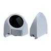 Advanblack Brilliant Silver Tour Trunk Pack Speaker Pods 6.5" Rear Audio Housing Color Matched Fit Harley King Tour Trunk Pack view 4