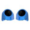 Advanblack Electric Blue Tour Trunk Pack Speaker Pods 6.5" Rear Audio Housing Color Matched Fit Harley King Tour Trunk Pack view 1