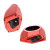 Advanblack Candy Orange Tour Trunk Pack Speaker Pods 6.5" Rear Audio Housing Color Matched Fit Harley King Tour Trunk Pack view 2