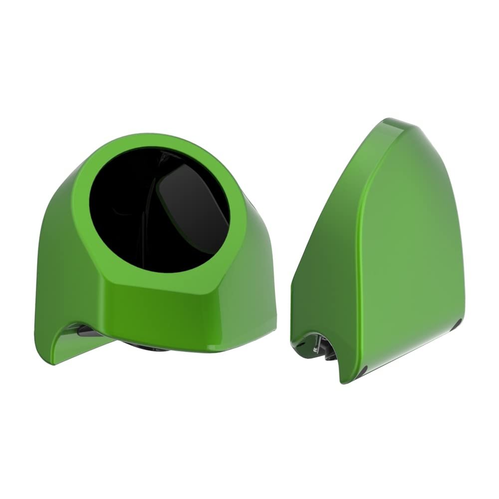Advanblack Radioactive Green Tour Trunk Pack Speaker Pods 6.5" Rear Audio Housing Color Matched Fit Harley King Tour Trunk Pack
