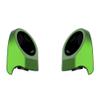 Advanblack Radioactive Green Tour Trunk Pack Speaker Pods 6.5" Rear Audio Housing Color Matched Fit Harley King Tour Trunk Pack view 4