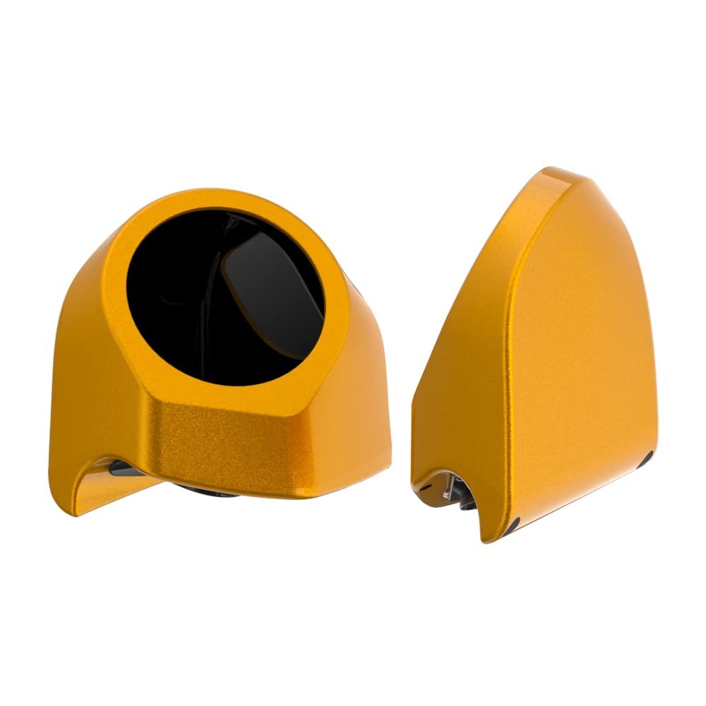Advanblack Prospect Gold Tour Trunk Pack Speaker Pods 6.5" Rear Audio Housing Color Matched Fit Harley King Tour Trunk Pack