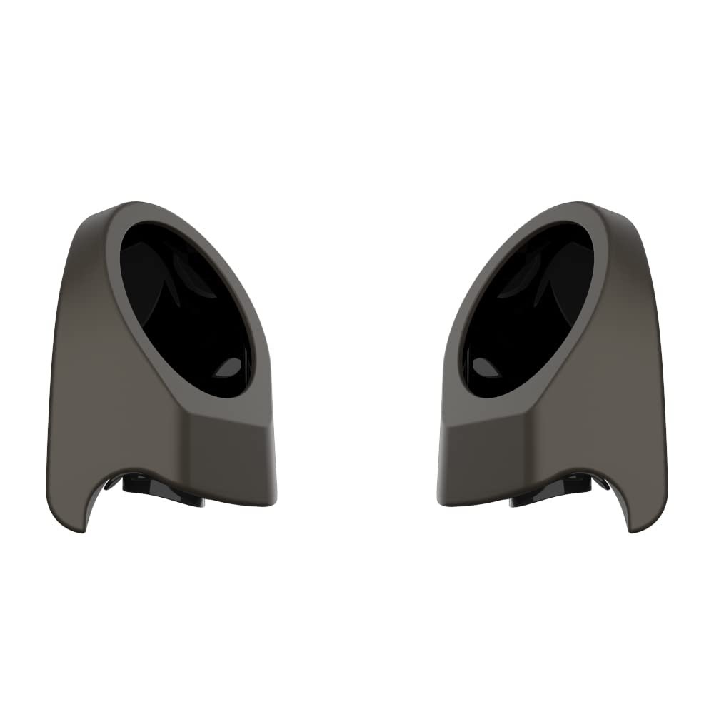 Advanblack US Stock River Rock Gray Denim Tour Trunk Pack Speaker Pods 6.5" Rear Audio Housing Color Matched Fit Harley King Tour Trunk Pack