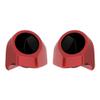 Advanblack Ember Red Sunglo Tour Trunk Pack Speaker Pods 6.5" Rear Audio Housing Color Matched Fit Harley King Tour Trunk Pack view 1