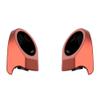 Advanblack Sedona Orange Tour Trunk Pack Speaker Pods 6.5" Rear Audio Housing Color Matched Fit Harley King Tour Trunk Pack view 1