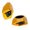 Advanblack Hightail Yellow Pearl Tour Trunk Pack Speaker Pods 6.5" Rear Audio Housing Color Matched Fit Harley King Tour Trunk Pack view 3