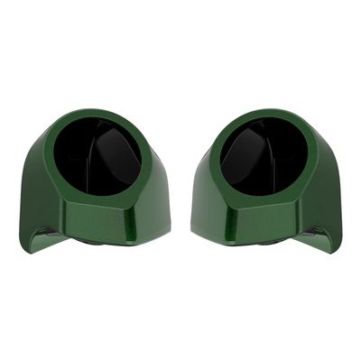 Advanblack Kinetic Green Tour Trunk Pack Speaker Pods 6.5" Rear Audio Housing Color Matched Fit Harley King Tour Trunk Pack