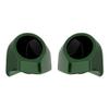 Advanblack Kinetic Green Tour Trunk Pack Speaker Pods 6.5" Rear Audio Housing Color Matched Fit Harley King Tour Trunk Pack view 1