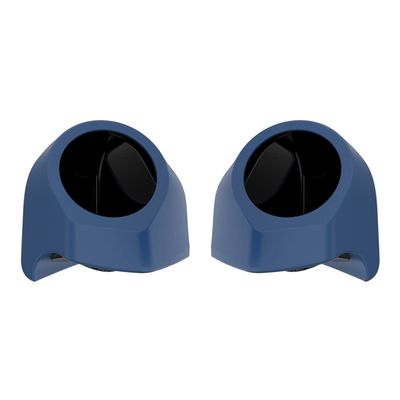 Advanblack Legend Blue Denim Tour Trunk Pack Speaker Pods 6.5" Rear Audio Housing Color Matched Fit Harley King Tour Trunk Pack