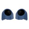 Advanblack Legend Blue Denim Tour Trunk Pack Speaker Pods 6.5" Rear Audio Housing Color Matched Fit Harley King Tour Trunk Pack view 1