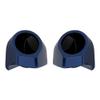 Advanblack Blue Steel Tour Trunk Pack Speaker Pods 6.5" Rear Audio Housing Color Matched Fit Harley King Tour Trunk Pack view 1