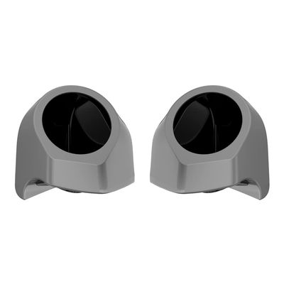Advanblack Charcoal Pearl Tour Trunk Pack Speaker Pods 6.5" Rear Audio Housing Color Matched Fit Harley King Tour Trunk Pack