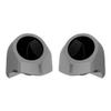 Advanblack Charcoal Pearl Tour Trunk Pack Speaker Pods 6.5" Rear Audio Housing Color Matched Fit Harley King Tour Trunk Pack view 1