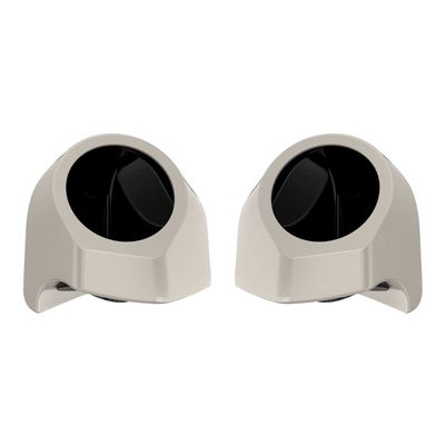 Advanblack White Sand Pearl Tour Trunk Pack Speaker Pods 6.5" Rear Audio Housing Color Matched Fit Harley King Tour Trunk Pack