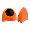 Advanblack Wicked Orange Pearl Tour Trunk Pack Speaker Pods 6.5" Rear Audio Housing Color Matched Fit Harley King Tour Trunk Pack view 1