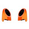 Advanblack Wicked Orange Pearl Tour Trunk Pack Speaker Pods 6.5" Rear Audio Housing Color Matched Fit Harley King Tour Trunk Pack view 4