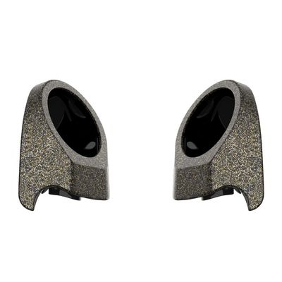 Advanblack Hard Candy Black Gold Flake Tour Trunk Pack Speaker Pods 6.5" Rear Audio Housing Color Matched Fit Harley King Tour Trunk Pack