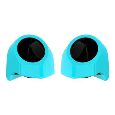 Advanblack Frosted Teal Tour Trunk Pack Speaker Pods 6.5" Rear Audio Housing Color Matched Fit Harley King Tour Trunk Pack