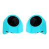 Advanblack Frosted Teal Tour Trunk Pack Speaker Pods 6.5" Rear Audio Housing Color Matched Fit Harley King Tour Trunk Pack view 1