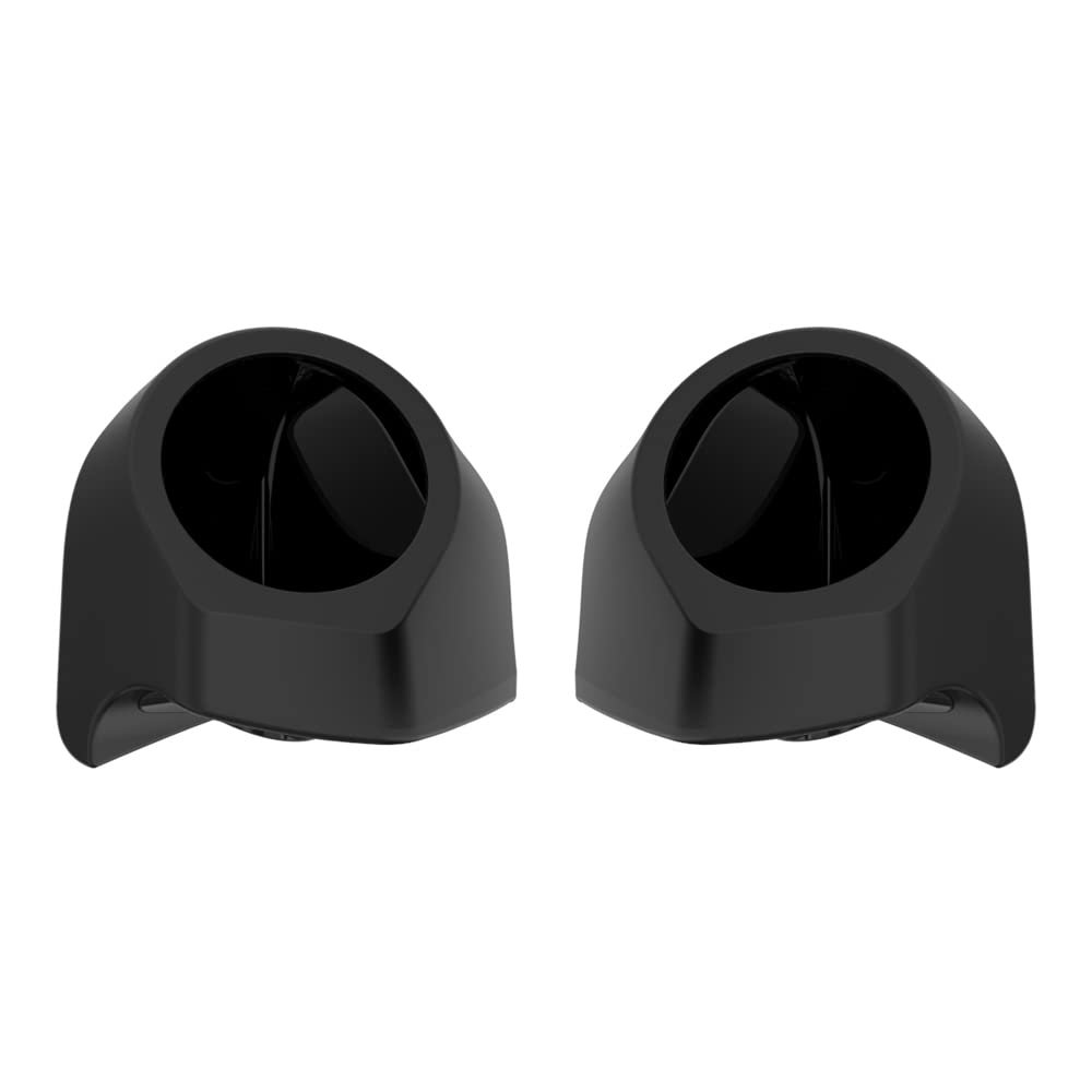 Advanblack Denim Black Tour Trunk Pack Speaker Pods 6.5" Rear Audio Housing Color Matched Fit Harley King Tour Trunk Pack