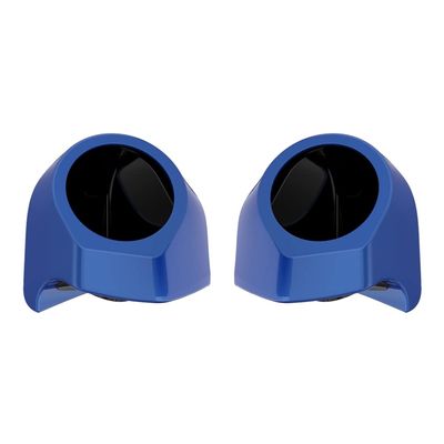 Advanblack Blue Max Tour Trunk Pack Speaker Pods 6.5" Rear Audio Housing Color Matched Fit Harley King Tour Trunk Pack