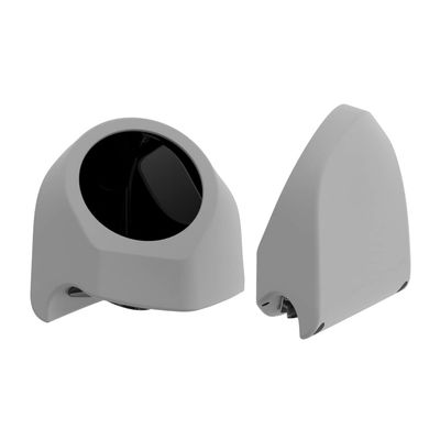 Advanblack Great White Pearl Tour Trunk Pack Speaker Pods 6.5" Rear Audio Housing Color Matched Fit Harley King Tour Trunk Pack