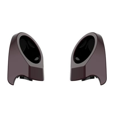 Advanblack Black Cherry Tour Trunk Pack Speaker Pods 6.5" Rear Audio Housing Color Matched Fit Harley King Tour Trunk Pack