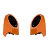 Advanblack Baja Orange Tour Trunk Pack Speaker Pods 6.5" Rear Audio Housing Color Matched Fit Harley King Tour Trunk Pack view 4