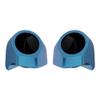 Advanblack Daytona Blue Tour Trunk Pack Speaker Pods 6.5" Rear Audio Housing Color Matched Fit Harley King Tour Trunk Pack view 1