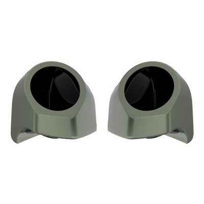 Advanblack Deadwood Green Glossy Tour Trunk Pack Speaker Pods 6.5" Rear Audio Housing Color Matched Fit Harley King Tour Trunk Pack