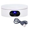 misppro USB Powered Rotating Display Stand,Turntable Photography Video Shooting Props,Mobile Phone Display - 12cm view 1