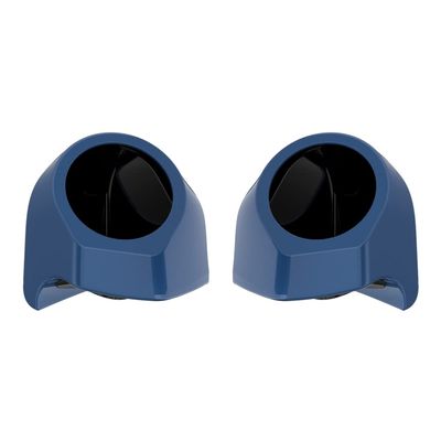 Advanblack Legend Blue Tour Trunk Pack Speaker Pods 6.5" Rear Audio Housing Color Matched Fit Harley King Tour Trunk Pack
